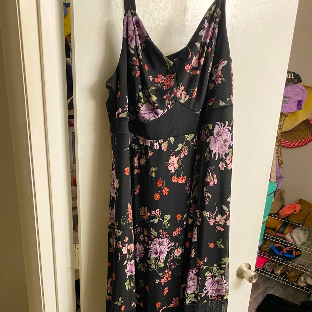 Floral mesh maxi dress from Torrid.